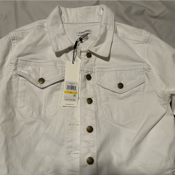 Calvin Klein White Denim jacket - Picture 2 of 3